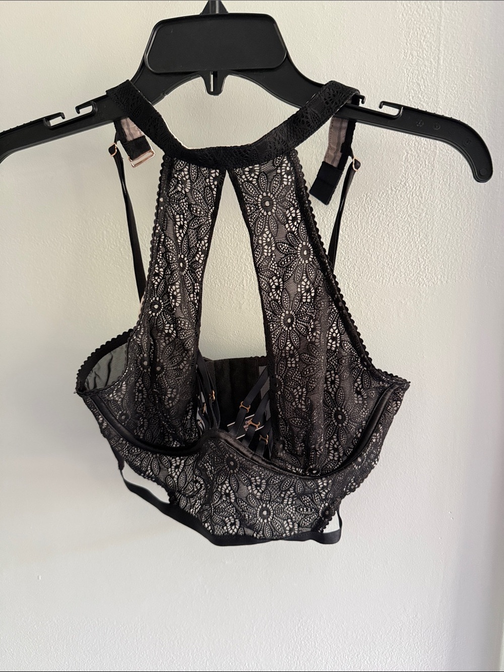 Victoria's Secret Black Lace Racerback Bralette
